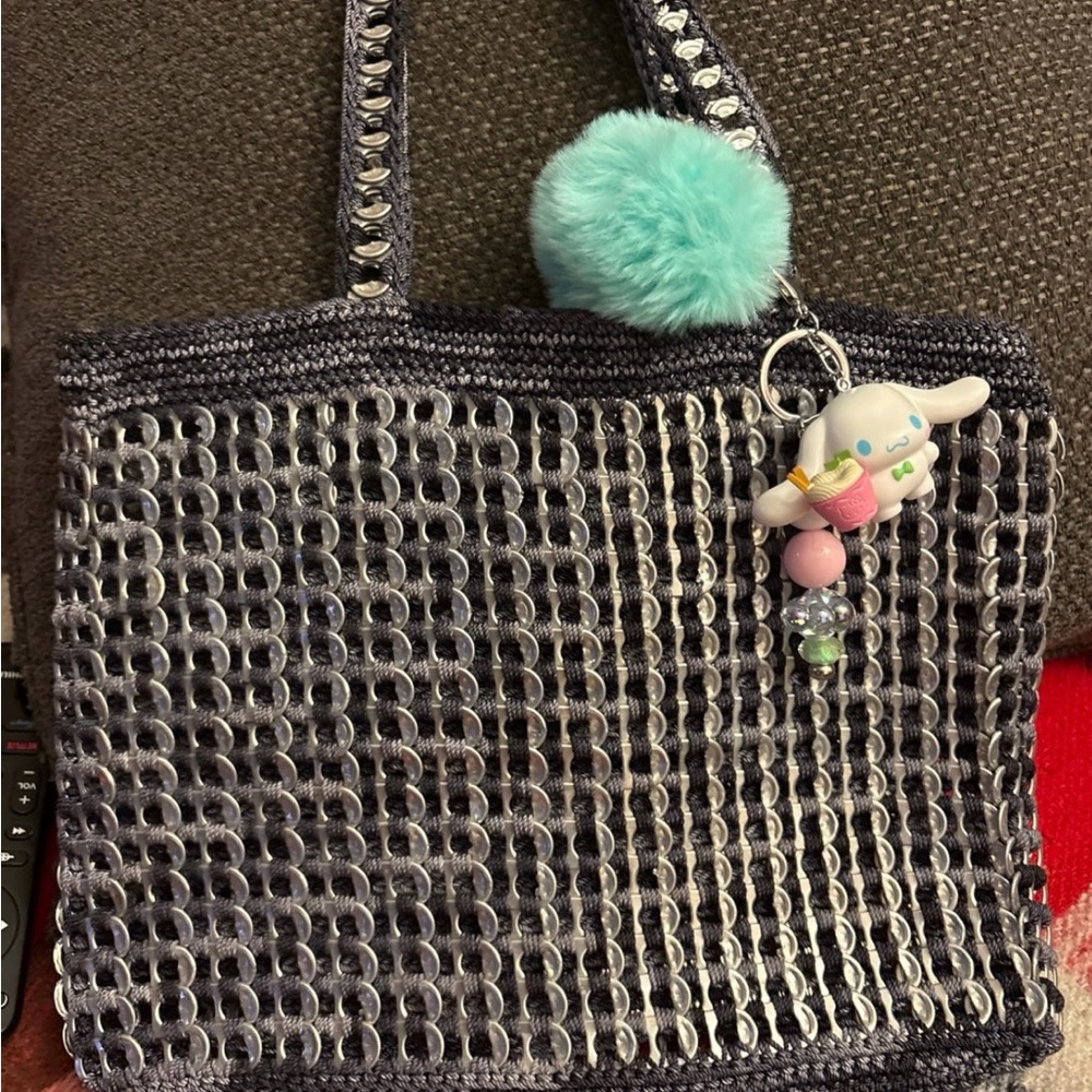 Stylish Gray Tote Bag NO CHARM